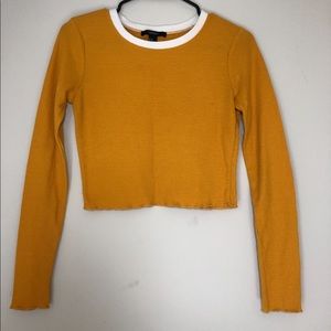 Yellow Crop Top Thermal